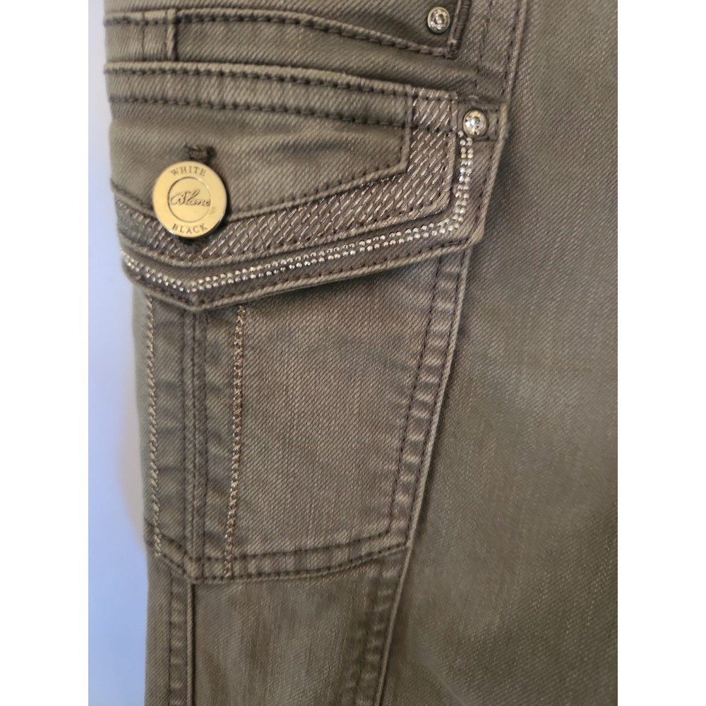 White House Black Market Womens Cargo Slim Leg Pants Size 8R - Picture 14 of 16